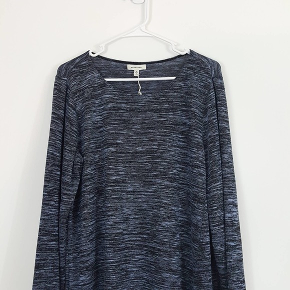 Max Studio NWT Space Dye Tie Hem Sweater Blue XL - Picture 6 of 15